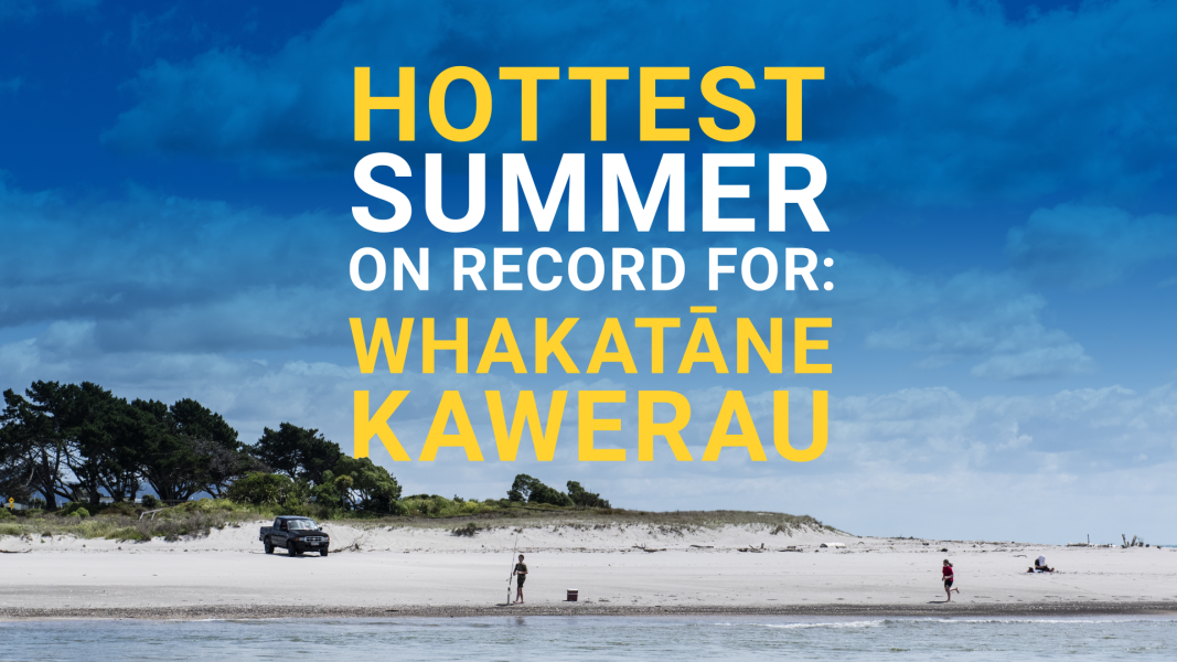 Summer 2023-24 climate summary highlight: Hottest summer on record for Whakatāne Kawerau