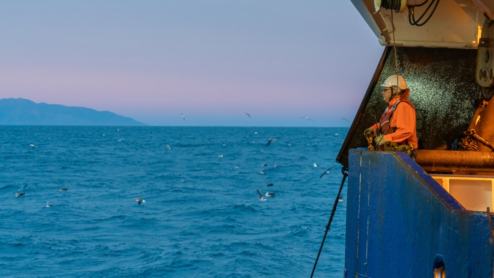 Sunset, RV Tangaroa