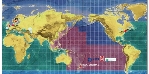 NIWA is leading a New Zealand partnership to map the South and West Pacific Ocean's seabed as part of a worldwide initiative to map the entire globe’s seafloor