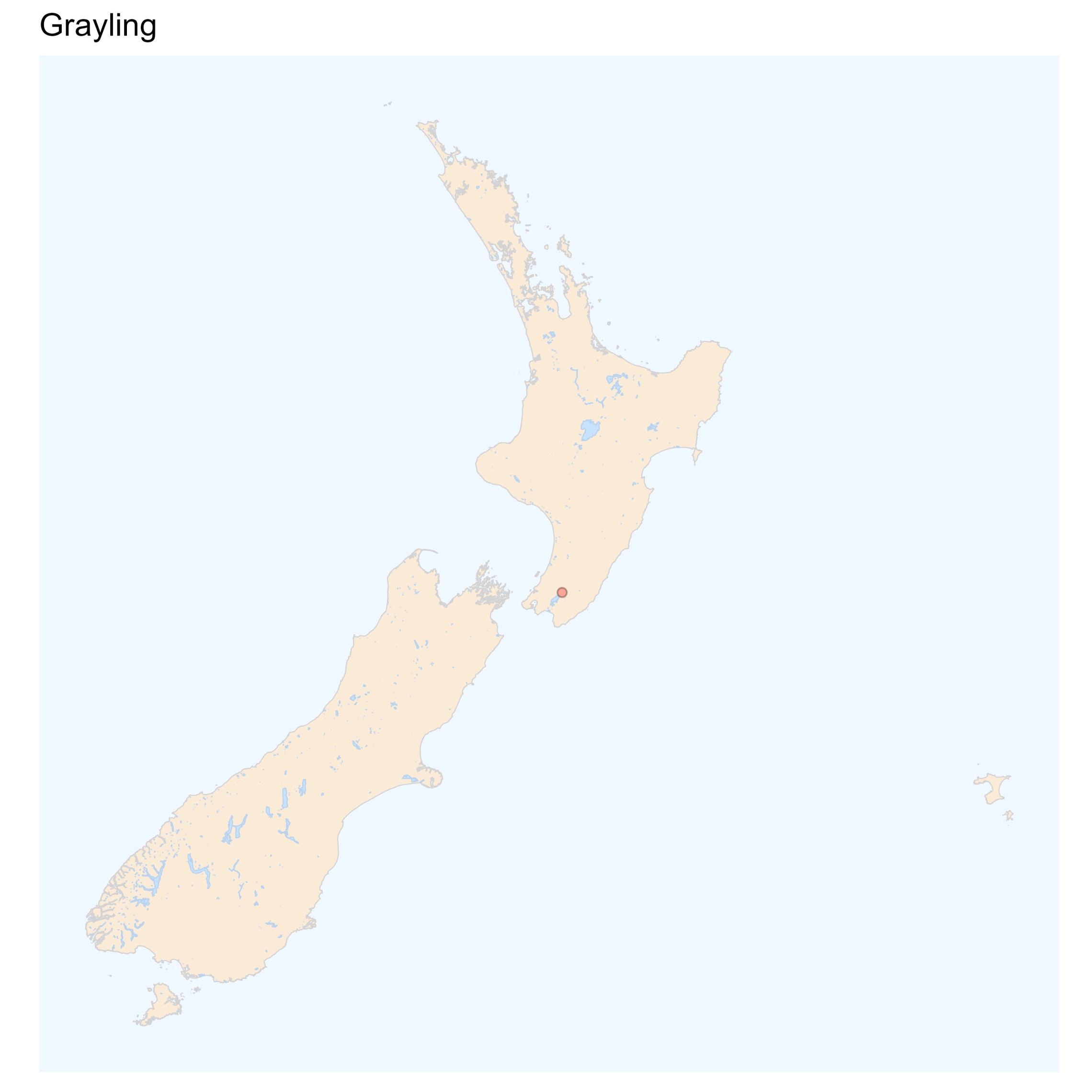 Grayling - distributions map [2024]