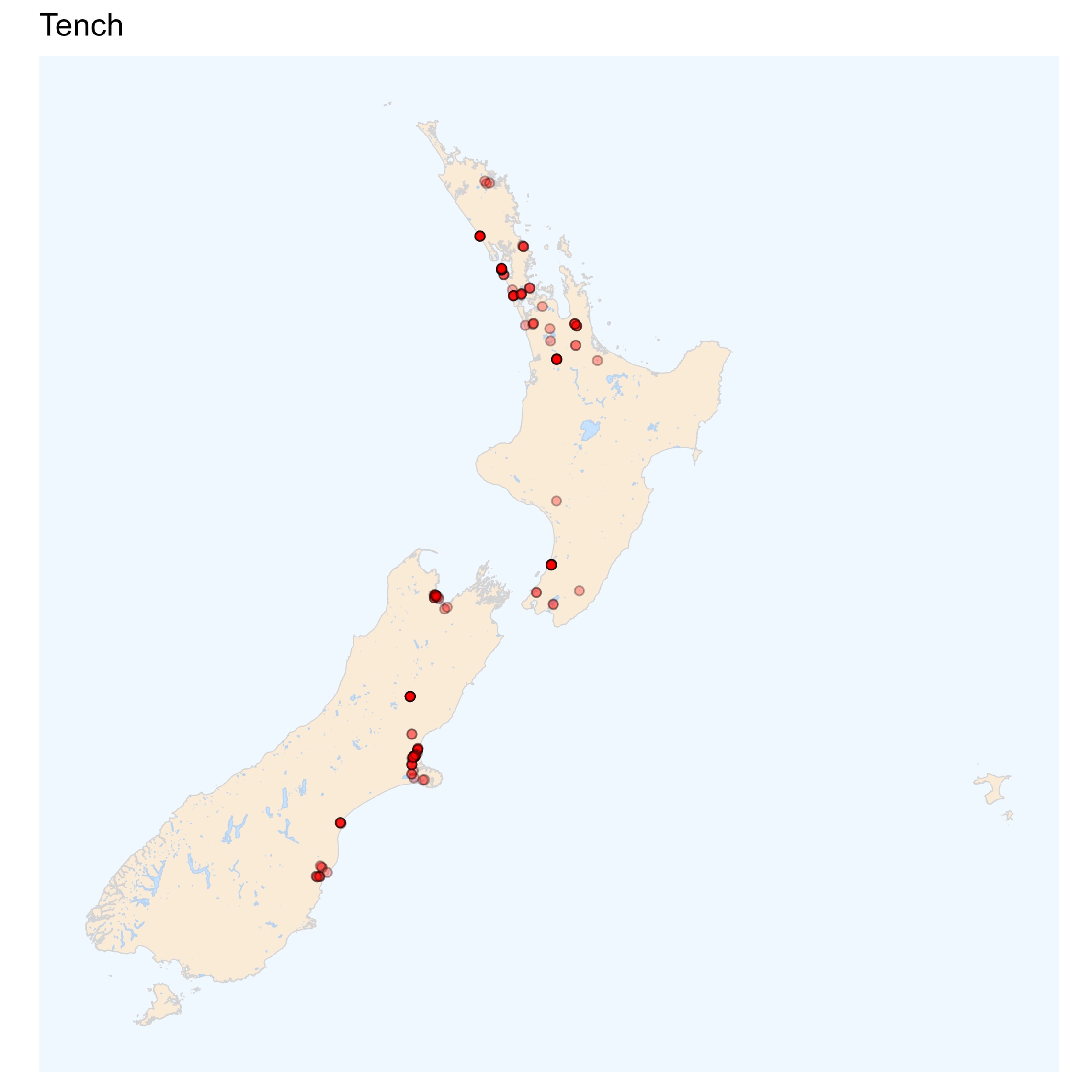 Tench distribution map [2024]